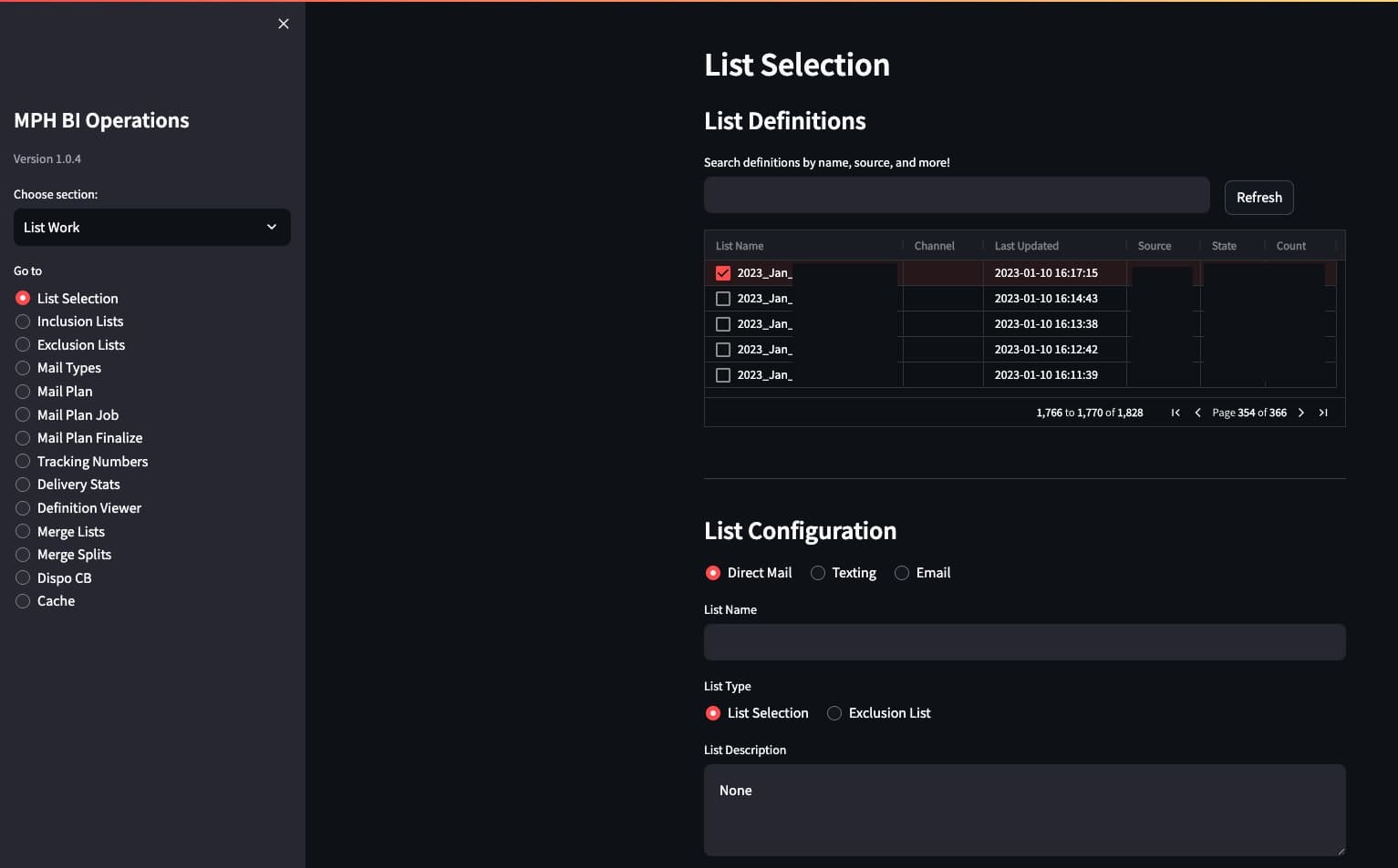 Marketing App Screenshot